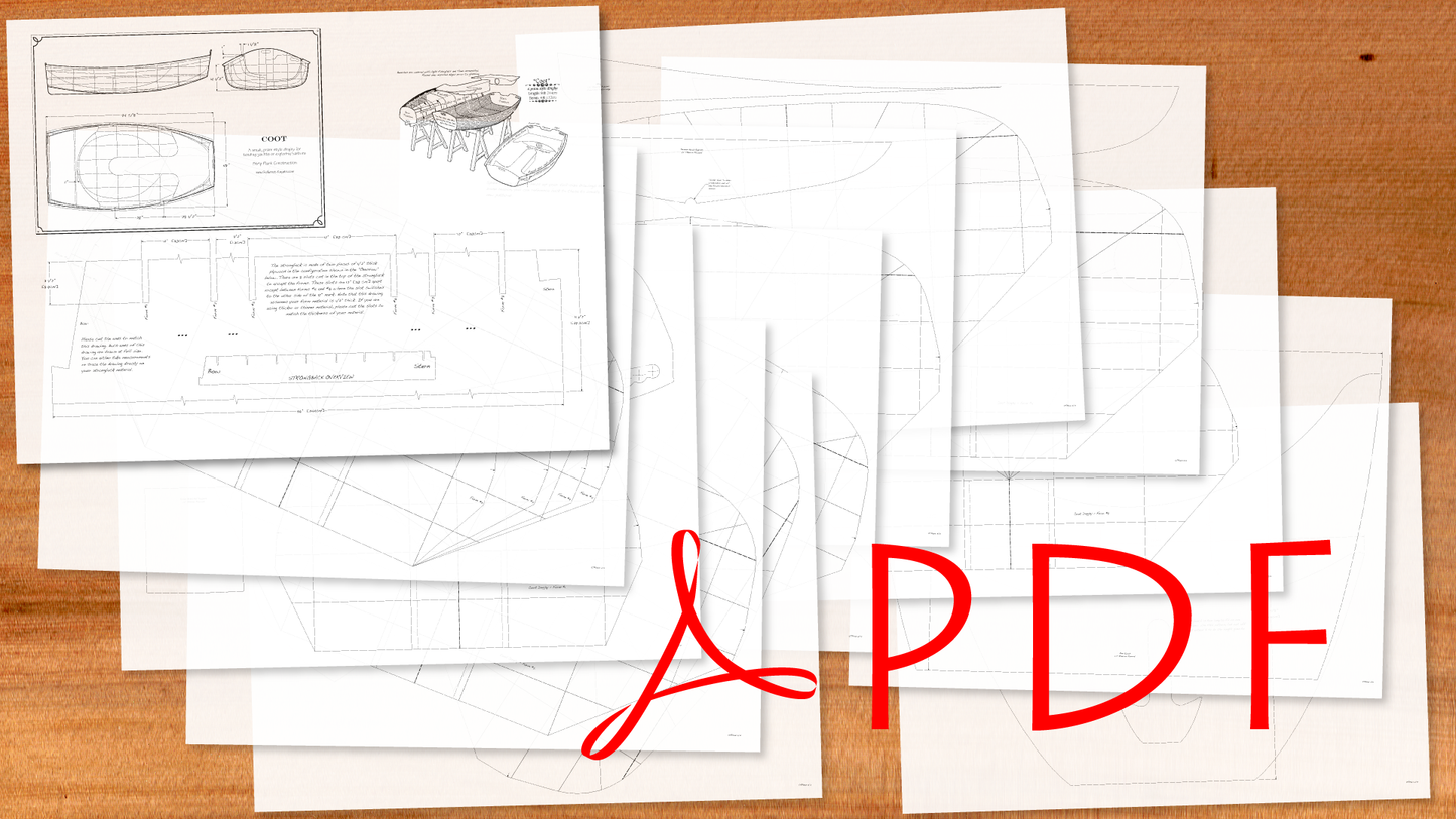 Coot Strip Built Rowing Dinghy Plans - PDF Boat Plans