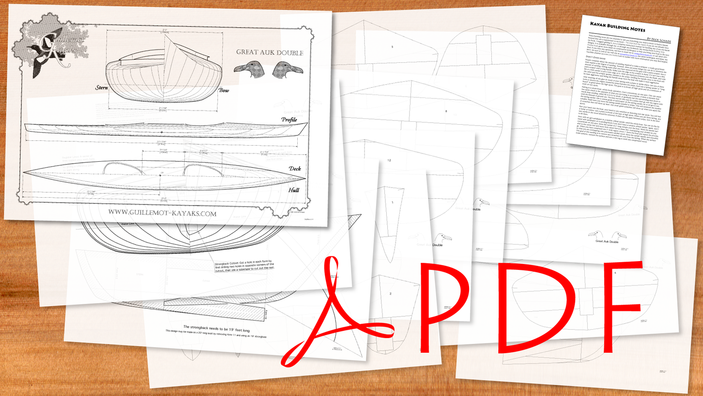 Great Auk Double Kayak Plans - PDF