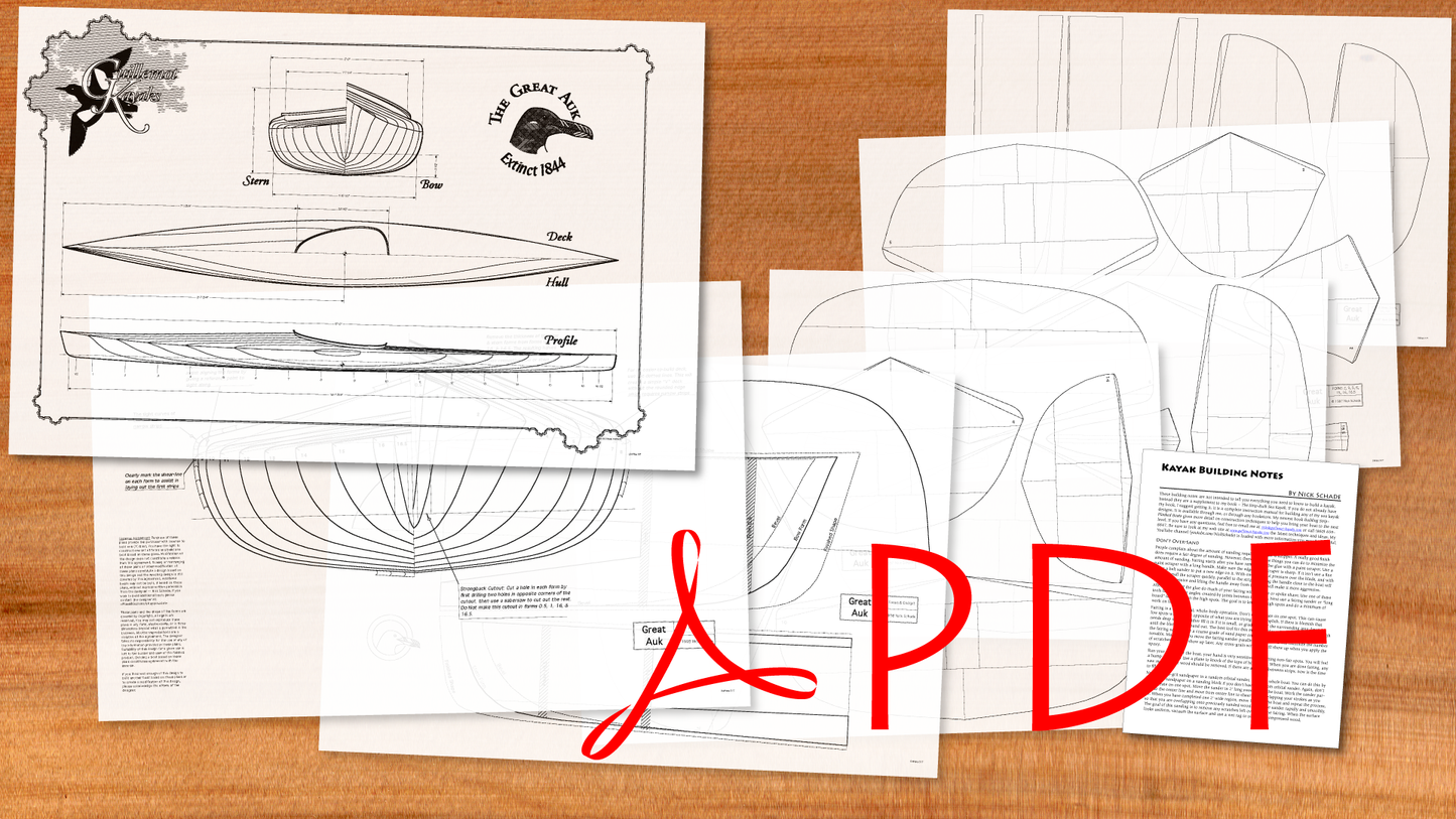 Great Auk Sea Kayak Plans - PDF