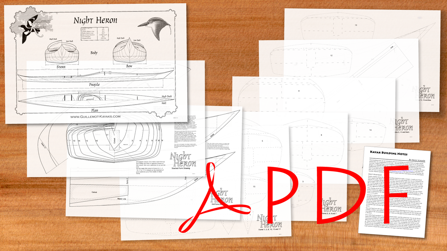Night Heron Sea Kayak Plans - PDF