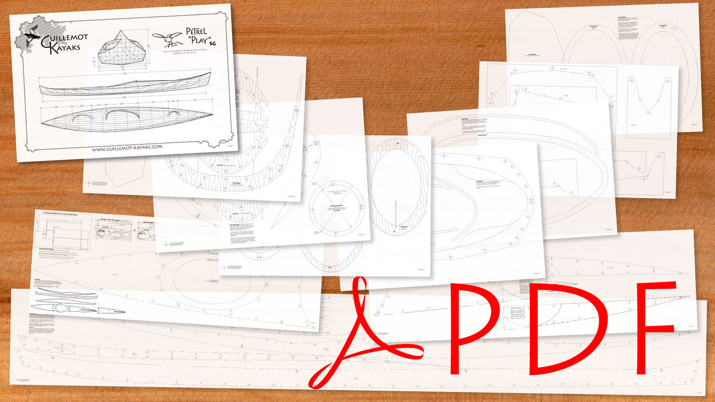 Petrel "Play" SG - Stitch and Glue Compact Sea Kayak - Downloadable Boat Plans and CNC files