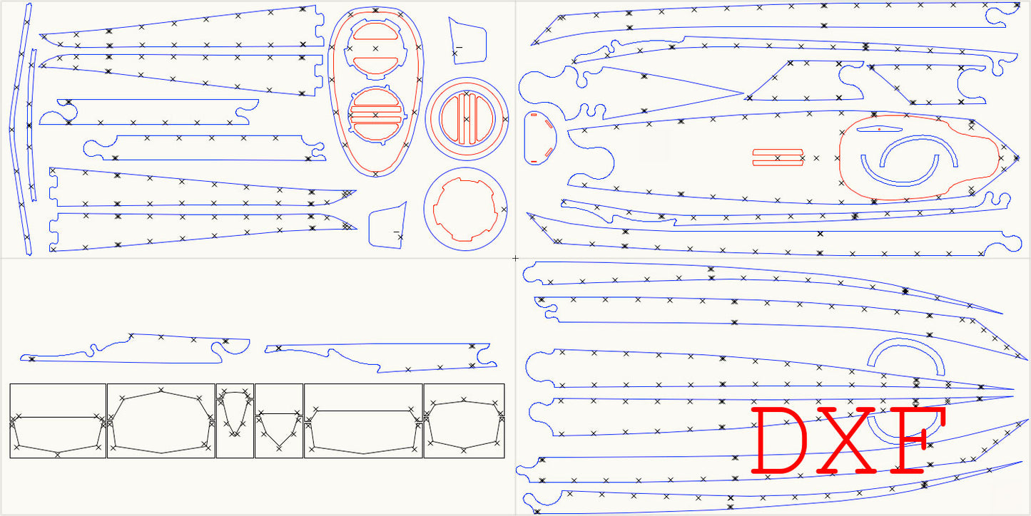 Stitch and Glue Night Heron Sea Kayak - PDF Plans and CNC cut-files