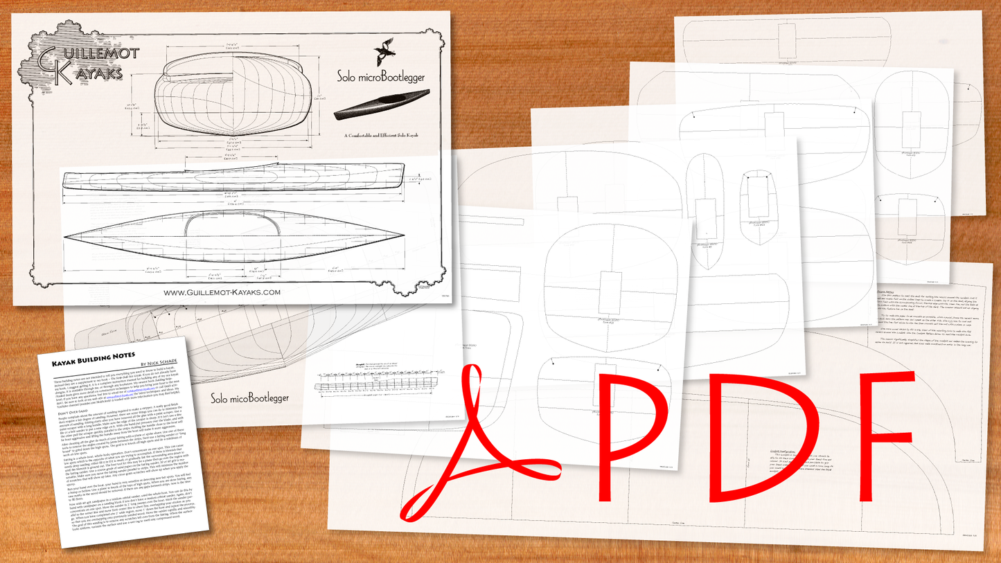 Solo microBootlegger Recreational Kayak Plans - PDF Boat Plans