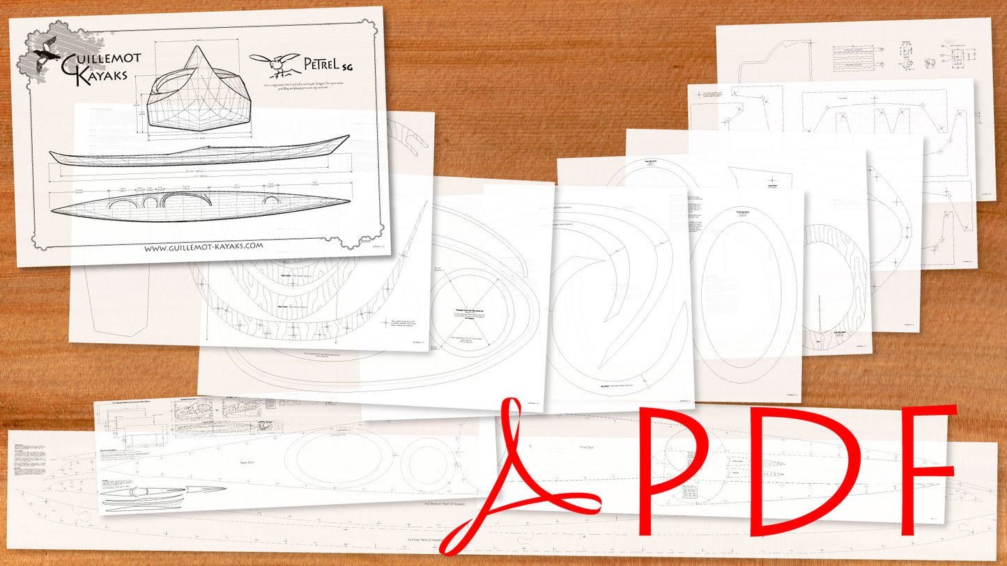 Petrel SG - Stitch and Glue Performance Sea Kayak - Downloadable Boat Plans and CNC files