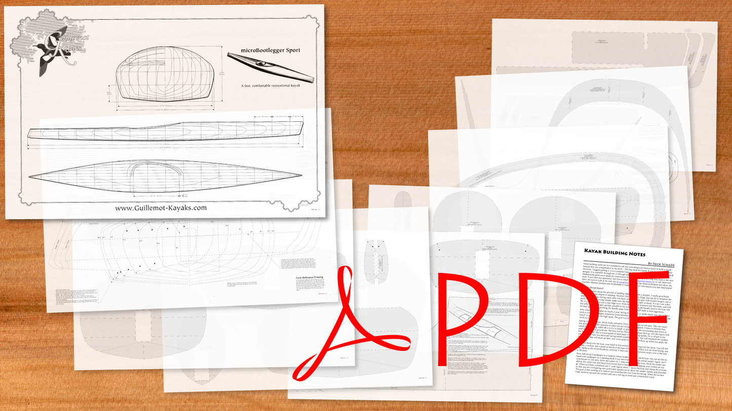 microBootlegger Sport Sea Kayak Plans - PDF Boat Plans