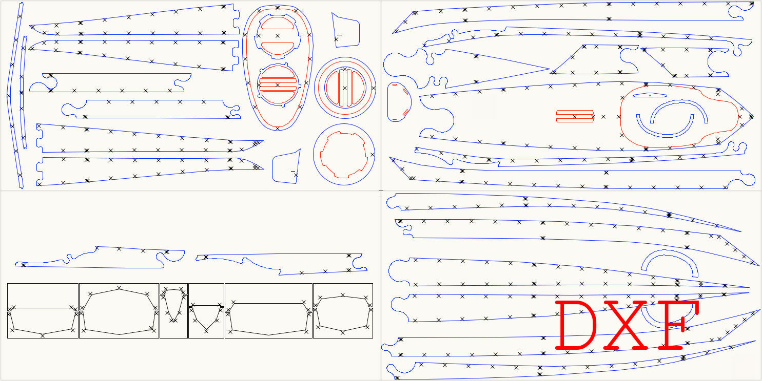 Dxf Layout CNC Boat Design Cut Files – Guillemot Kayaks