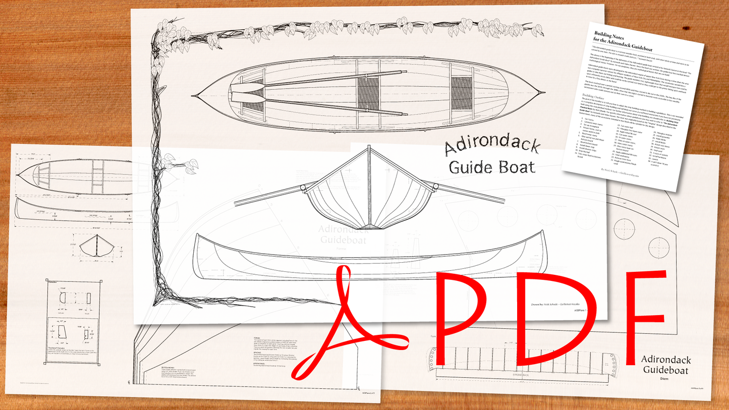 Adirondack Guide Boat Plans - PDF