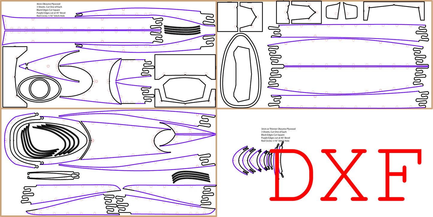 Petrel Scout SG - Stitch and Glue Recreational Kayak Plans